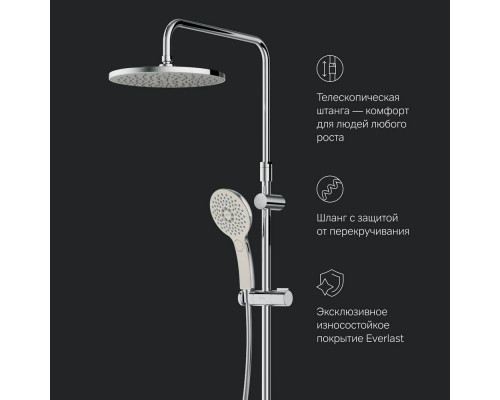 Душевая система AM.PM Inspire V2.0 ShowerSpot с термостатом F0750A400