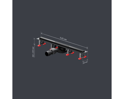 Трап для душа линейный AM.PM Masterflow Slim line 60 см W01SC-S11-060-05BM