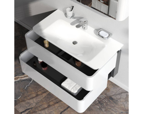 Тумба под раковину подвесная AM.PM Inspire V2.0 100 см белый глянец M30FHX1002WG