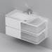 Тумба под раковину подвесная AM.PM Inspire V2.0 100 см белый глянец M30FHX1002WG