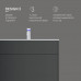 Тумба под раковину подвесная AM.PM Inspire V2.0 80 см 3 ящика графит матовый M50AFHX0803GM