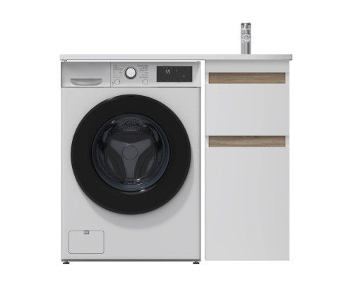 Тумба под столешницу для стиральной машины напольная AM.PM X-Joy 40 см 2 ящика белый глянец M85AFSX0402WG