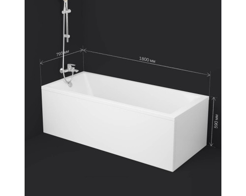 Ванна акриловая AM.PM Gem 180х80 см W93A-180-080W-A