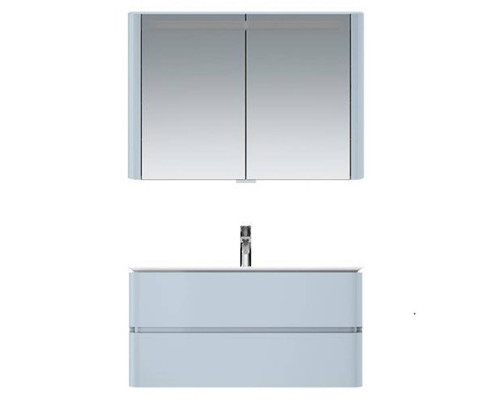 Зеркальный шкаф с подсветкой AM.PM Inspire V2.0 100 см светло-голубой M30MCX1001BG