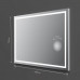 Зеркало настенное AM.PM Gem с LED-подсветкой часами и косметическим зеркалом 100 см M91AMOX1003WG