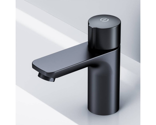 Смеситель для раковины AM.PM X-Joy TouchReel нажимной черный матовый F85A02522