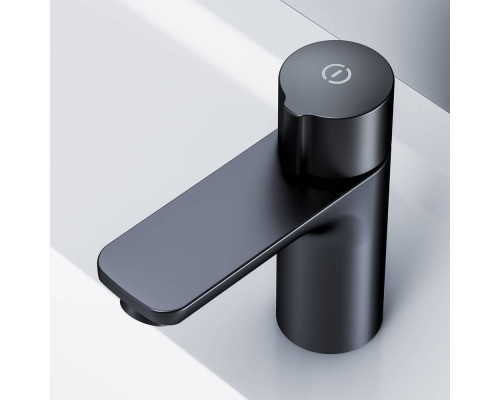 Смеситель для раковины AM.PM X-Joy TouchReel нажимной черный матовый F85A02522