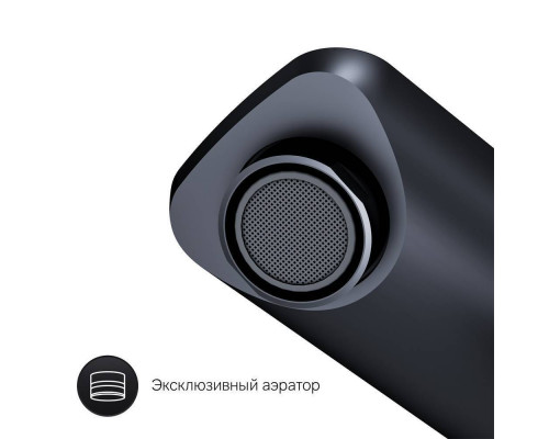 Смеситель для раковины AM.PM X-Joy TouchReel нажимной черный матовый F85A02522