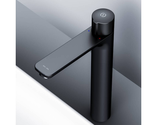 Смеситель для раковины высокий AM.PM X-Joy TouchReel черный матовый F85A92522