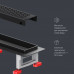 Трап для душа линейный AM.PM Masterflow Cut Gradient 70 см W01SC-P11-070-01BM