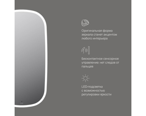 Зеркало AM.PM Func 55x100 см с LED-подсветкой и ИК-сенсором M8FMOX0551WGH