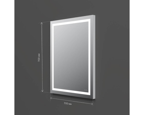 M91AMOX0551WG Зеркало с LED-подсветкой по периметру, 55 см