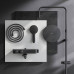 Душевая система AM.PM Inspire V2.0 с термостатом черный матовый F0750A522