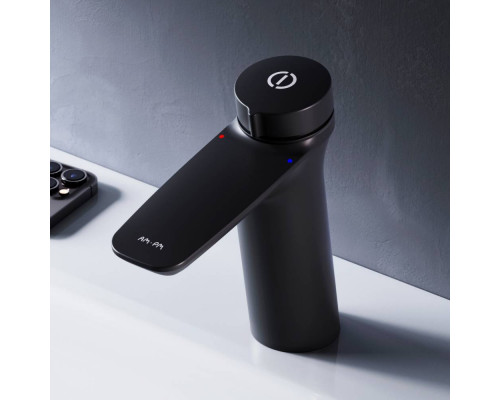 Смеситель для раковины AM.PM Inspire V2.0 TouchReel черный матовый F50A02522