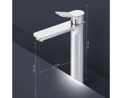 Смеситель для раковины высокий AM.PM X-Joy F85A92000