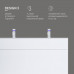 Тумба под раковину подвесная AM.PM Inspire V2.0 120 см 3 ящика белый матовый M50AFHX1203WM