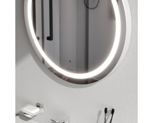 Зеркало круглое AM.PM X-Joy 80 см с LED-подсветкой и ИК-сенсором M85AMOX0801WG
