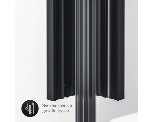 Душевое ограждение AM.PM Gem Black Edition 90х90 см без поддона W90G-403-090BT