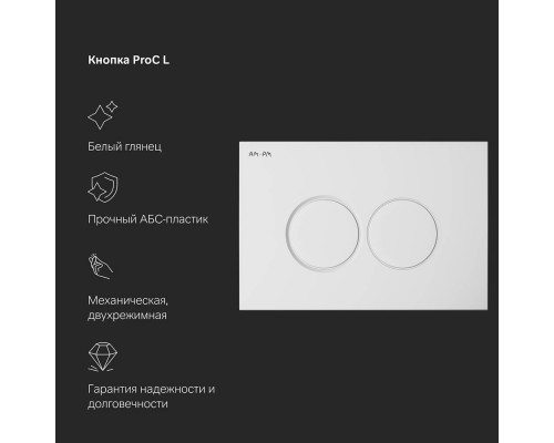 Инсталляция для подвесного унитаза AM.PM ProC L с клавишей смыва I012710.0101