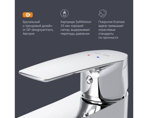 Смеситель для раковины AM.PM Gem F90A02100