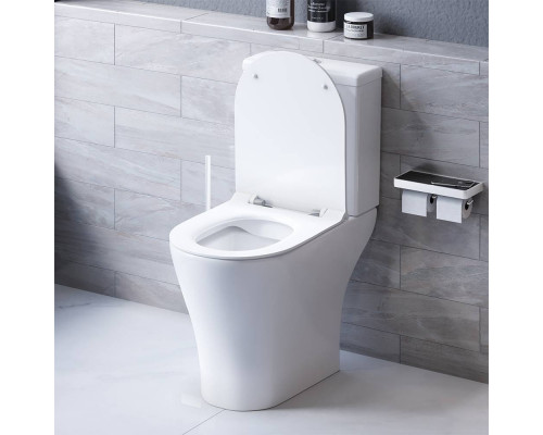 Унитаз-компакт безободковый AM.PM Spirit V2.0 с сиденьем микролифт DX86C8600SC