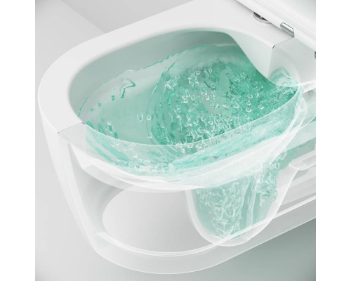 Унитаз подвесной AM.PM Func FlashClean с сиденьем микролифт C8F1701SC