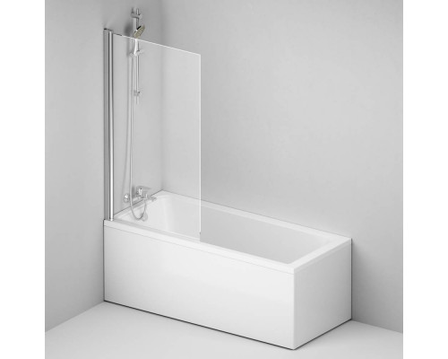 Шторка для ванны AM.PM Gem 80х140 см поворотная W90BS-D080-140CT