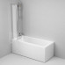 Шторка для ванны AM.PM Gem 80х140 см поворотная W90BS-D3W5-140CT