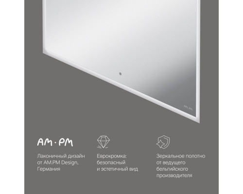 Зеркало AM.PM Spirit V2.0 80 см с LED-подсветкой и антизапотеванием M71AMOX0801SA