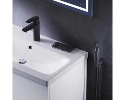 Смеситель для раковины AM.PM Gem с гигиеническим душем черный F90A03022