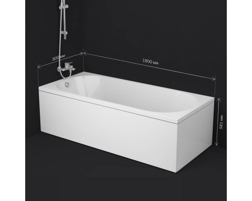 Ванна акриловая AM.PM X-Joy 180x80 см W94A-180-080W-A
