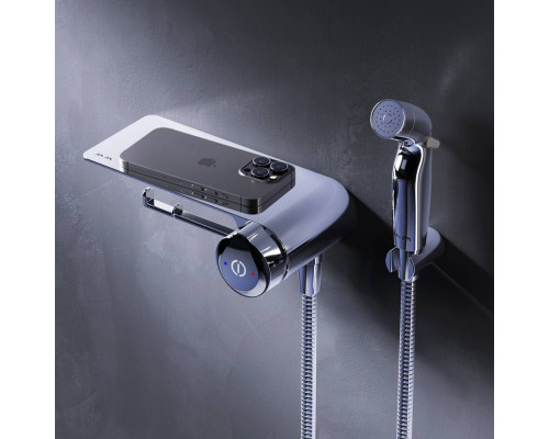 Смеситель TouchReel с гигиеническим душем и полкой встраиваемый AM.PM X-Joy F0H85A800