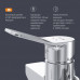 Смеситель для ванны и душа AM.PM X-Joy излив 300 мм с душевым набором F85A95000