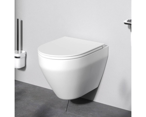 Унитаз подвесной AM.PM Spirit V2.0 FlashClean с сиденьем микролифт матовый C701700MWSC