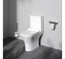Унитаз-компакт напольный AM.PM Sense FlashClean с сиденьем микролифт C748600SC