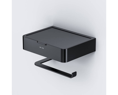 Держатель для туалетной бумаги с отделением AM.PM Inspire V2.0 черный матовый A50A341522