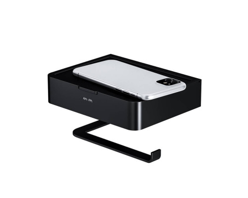 Держатель для туалетной бумаги с отделением AM.PM Inspire V2.0 черный матовый A50A341522