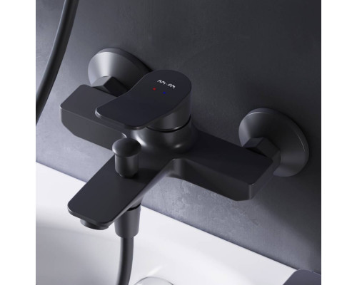 Смеситель для ванны и душа AM.PM X-Joy черный матовый F85A10022