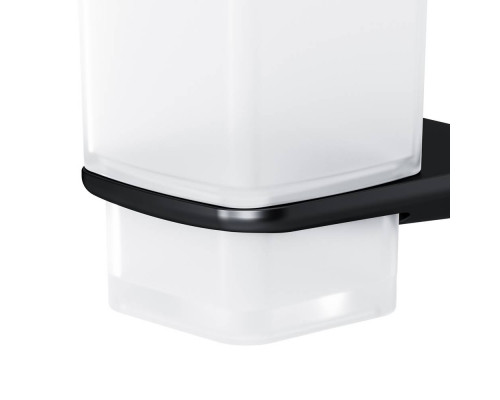 Стакан стеклянный с настенным держателем AM.PM Inspire V2.0 черный матовый A50A34322