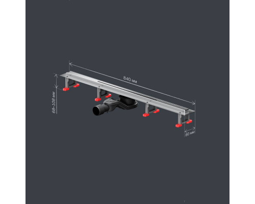 Трап для душа линейный AM.PM Masterflow Slim line 80 см W01SC-S11-080-05SB