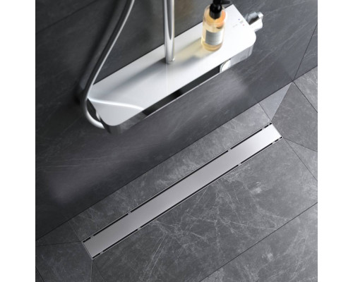 Трап для душа линейный AM.PM PrimeFlow универсальный затвор Tile 80 см W02SC-U11-080-04SB
