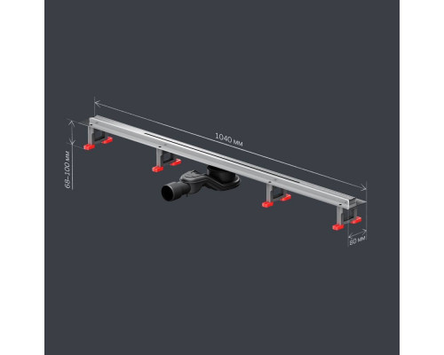 Трап для душа линейный AM.PM Masterflow Slim line 100 см W01SC-S11-100-05SB