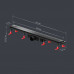 Трап для душа линейный AM.PM PrimeFlow универсальный затвор Cut Gradient 80 см W02SC-P11-080-01BM