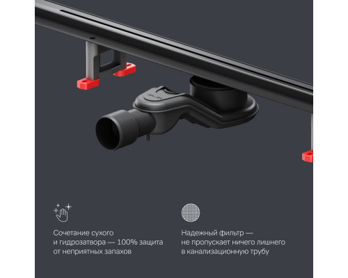 Трап для душа линейный AM.PM Masterflow Slim line 100 см W01SC-S11-100-05BM