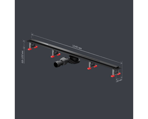 Трап для душа линейный AM.PM Masterflow Slim line 100 см W01SC-S11-100-05BM