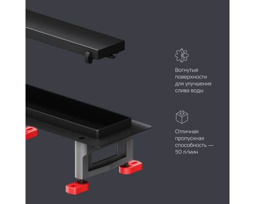 Трап для душа линейный AM.PM Masterflow Tile 70 см W01SC-U11-070-04BM